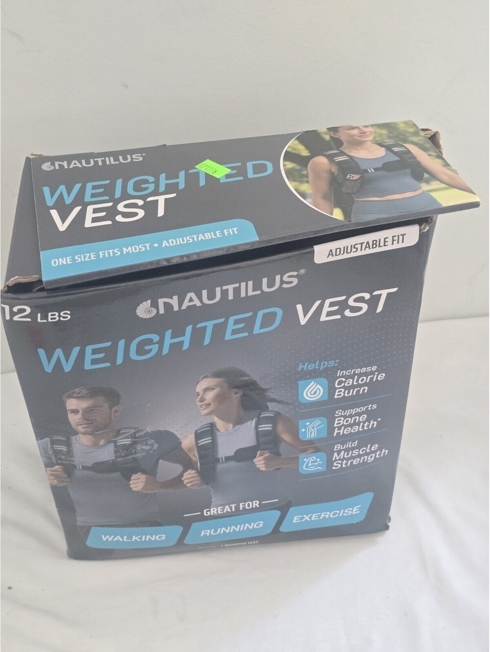 Nautilus 12 lb Weighted Vest – Adjustable Fitness Training Vest with Reflective